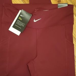 Nike Pro Luxe Leggings, Women's Small, Full Length, Pockets